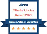Avvo | Clients' Choice Award 2022 | Denise Arlene Furubotten